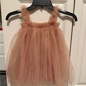 Charming Pink Tulle Kids Dress